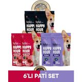 Reflex Plus Happy Hour Anti Aging Collagen & Love Edition & Calmness - Sakinleşmeyi Destekleyici Köpek Ödül Maması Seti 6x60 gr - Siyah