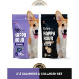 Reflex Plus Happy Hour Calmness - Sakinleşmeyi Destekleyici & Anti Aging Collagen Köpek Ödül Maması Seti 2x60 gr - 1 Adet - 001-Beyaz