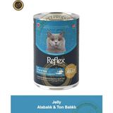 Reflex Plus Jelly Jöle İçinde Et Parçacıklı Alabalıklı ve Ton Balıklı Yetişkin Kedi Konserve Maması 400 gr