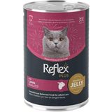 Reflex Plus Jelly Jöle İçinde Et Parçacıklı Kuzu Etli Yetişkin Kedi Konserve Maması 400 gr - 400GR