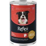 Reflex Plus Jelly Jöle İçinde Et Parçacıklı Kuzu Etli Yetişkin Köpek Konserve Maması 400 gr