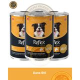 Reflex Plus Jöle İçinde Et Parçacıklı Dana Etli Yetişkin Köpek Maması 3X400gr