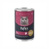 Reflex Plus Jöle İçinde Et Parçacıklı Kuzu Etli Yetişkin Konserve Kedi Maması 400 Gr