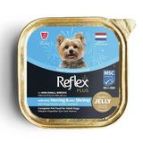 Reflex Plus Jöle İçinde Et Parçacıklı Msc Ringa Balıklı Ve Msc Karidesli Mini Ve Küçük Irklar İçin Yetişkin Köpek Maması