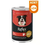 Reflex Plus Jöle İçinde Kuzu Etli 24x400 gr Yetişkin Konserve Köpek Maması