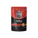 Reflex Plus Jöle İçinde Parça Biftek Etli Kısırlaştırılmış Kedi Yaş Maması 85gr