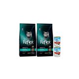 Reflex Plus Kısırlaştırılmış Kedi Maması 1,5 kg x 2 Adet + Pro Line Kedi Konserve Mama 2 Adet Set