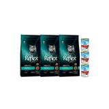 Reflex Plus Kısırlaştırılmış Kedi Maması 1,5 kg x 3 Adet + Pro Line Kedi Konserve Mama 3 Adet Set