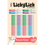 Reflex Plus LickyLick Kedi Sıvı Ödül Maması Karışık Paket 15g x 64 Adet