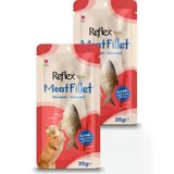 Reflex Plus Meat Fillet Uskumru Balığı 30 Gr Ödül Maması 2 Li Paket