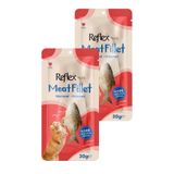 Reflex Plus Meat Fillet Uskumru Kedi Ödülü, 30 g, İkili Paket