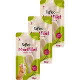 Reflex Plus Meat Fillet Yetişkin Kediler Için Ödül Maması Tavuk 30 gr Üçlü Paket