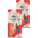 Reflex Plus Meat Fillet Yetişkin Kediler Için Ödül Maması Uskumru 30 gr Ikili Paket
