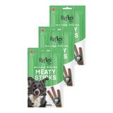 Reflex Plus Meaty Sticks Ördek ve Kaz Etli Köpek Ödül Çubuğu, 3x11gr, Üçlü Paket