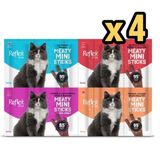 Reflex Plus Mini Mix Somonlu Kuzu Etli Biftekli Kisir Tavuk Kedi Ödülleri 20 x 2 gr x 4 Adet