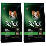 Reflex Plus Orta ve Küçük Irk Yavru Köpekler için Tavuk Etli Köpek Maması 3 kg (2 paketi)