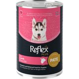 Reflex Plus Pate Et Parçacıklı Kuzu Etli Yavru Köpek Konserve Maması 395 gr