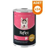 Reflex Plus Pate İçinde Kuzu Etli 395 gr 24 Adet Yavru Konserve Köpek Maması