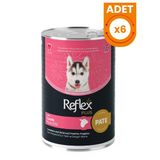 Reflex Plus Pate İçinde Kuzu Etli 395 gr 6 Adet Yavru Konserve Köpek Maması
