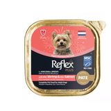 Reflex Plus Pate Karidesli ve Somonlu Mini Küçük Irk Köpek Maması 85 Gr