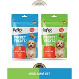 Reflex Plus Pocket Treats Weight Control - Kilo Kontrolü & Dental Care - Ağız ve Diş Bakımı Köpek Ödül Maması Seti 2x70 gr - 1 Adet - 001-Beyaz