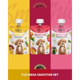 Reflex Plus Smoothie Kuzu Eti - Ananas & Biftek - Mango & Hindi - Ördek - Elma Köpek Ödül Maması Seti 3X85 gr - 1 Adet - 001-Beyaz