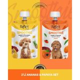 Reflex Plus Smoothie Kuzu Eti - Ananas & Kuzu Etli - Papaya Köpek Ödül Maması Seti 2X85 gr - 1 Adet - 001-Beyaz