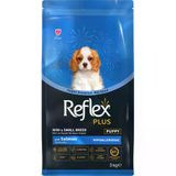 Reflex Plus Somonlu Mini ve Küçük Irk Puppy Yavru Köpek Maması 3 Kg
