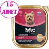 Reflex Plus Sos İçinde Et Parçacıklı Dana Etli Mini ve Küçük Irk Yetişkin Köpek Konservesi 85 Gr 15 AD