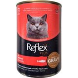 Reflex Plus Sos Içinde Et Parçacıklı Somonlu Yetişkin Konserve Kedi Maması (400 G) - 6