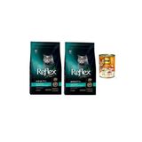 Reflex Plus Tavuklu Kısırlaştırılmış Yetişkin Kedi Maması, 1.5 kg, 2 Adet + Konserve Hediyeli