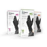 Reflex Slimfit Pudrasız Copolymer Siyah Eldiven, Tek Kullanımlık, Gıda Uyumlu, Yırtılmaya Dayanıklı, Lateks İçermez (1 Koli=20 Kutu=2.000 Adet) (S)