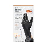 Reflex Slimfit Siyah Pudrasız Muayene Eldiveni L-Xl