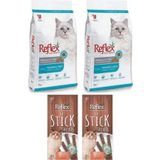 Reflex Sterilised Kısır Kedi Maması, Somonlu, 2x2 kg, Somonlu Ödül Çubuğu Set