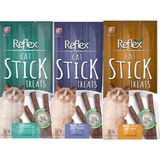 Reflex Stick Kedi Ödül Maması 3 Farklı Lezzet Kedi Ödül Çubuk Tavşan+Dana Etli+Kuzu Etli ve Kedi Otlu