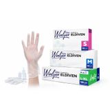 Reflex Winlyex Pudrasız Eldiven, Şeffaf, Tek Kullanımlık, Lateks İçermez, 100’lü Kutu (6, L/XL)