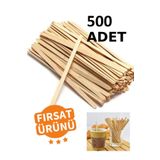 ReflexTedarik 500 Adet Ahşap Karıştırıcı | Tahta Karıştırıcı | Kahve Çay Karıştırma Çubuğu | Gıda Uyumlu Hijyenik