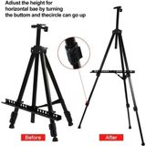 Refox Metal Şövale Tripod Ayaklı Taşınabilir Paslanmaz Şövale