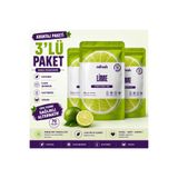 Refresh Freeze Dried Lime Cipsi 3'lü Paket 3x20g | Dondurularak Kurutulmuş Lime | Katkısız, İlave Şekersiz, Glutensiz Meyve Atıştırmalığı