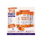 Refresh Şeftali Dondurulmuş Kurutulmuş Meyve 3'lü paket 3x20g | Doğal Meyve, Katkısız, Glutensiz, Sağlıklı Atıştırmalık