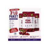 Refresh Vişne Dondurulmuş Kurutulmuş Meyve 3'lü Avantaj Paketi 3x30g | Doğal Atıştırmalık, Sağlıklı, Katkısız, Glutensiz