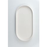 REFSAN Dik Kenarlı Oval Tabak | Seramik Bisküvi - 41 X 20.5 CM - (Ham Ürün Boyanabilir Obje)