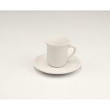 Refsan Elegant Kahve Fincanı | Seramik Bisküvi 6'lı - 6 Adet - 75 ml - Beyaz