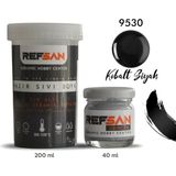 Refsan Hazır Çini ve Seramik Boyası 9530 Kobalt Siyah 200 ml