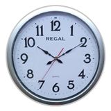 Regal 0917 SWZ Metalik Gri Duvar Saati