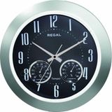 Regal 1030 SBZ Isı Ve Nem Ölçer Sessiz Akar Saniye Duvar Saati