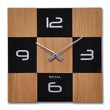 Regal 29081 EB Masif Ahsap/cam Kasa Duvar Saati