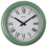 Regal 4400 HW Klasik Yeşil Kasa Roma Rakam Metal Duvar Saati