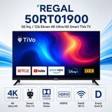 Regal 50RT01900 50 Inç 126 Ekran 4K Ultra Hd Smart Tivo LED Televizyon HDR10 Dolby Vision