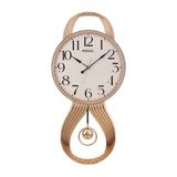 Regal 8421 GW Plastik Kasa Rose Renkli Sarkaçlı Modern Sessiz Saniye Mekanizmalı Duvar Saati